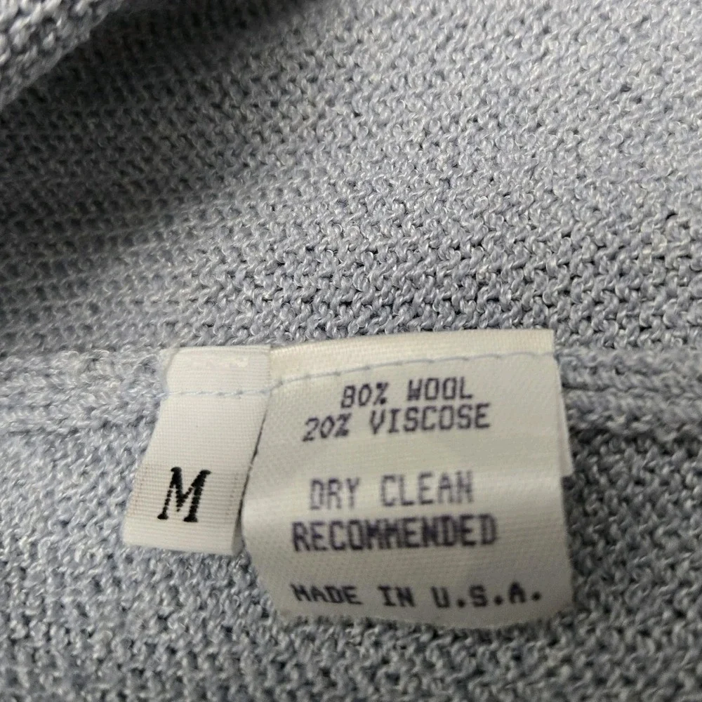 Vintage Margaret O'Leary Wool Blend Open‎ Sweater Jacket Women's Medium Career - Picture 8 of 8